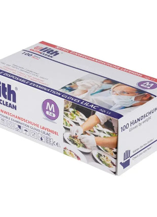 Ulith Nitrilhandschuhe Lavendel in Größe M, 100er Box, medizinische Einweghandschuhe, hygienisch