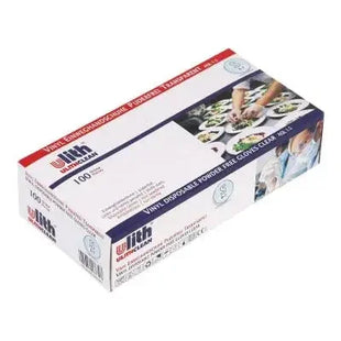 Vinyl Einweghandschuhe Box transparent, puderfrei, 100 Stück, medizinisch, Hygiene