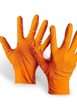 Ulith Profi Edge Grip Orange | Nitrilhandschuhe mit Diamanttextur