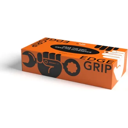 edge grip schwarz ulith nitrilhandschuhe mit noppen