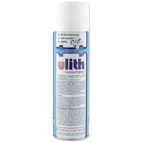 Ulith Lecksuchspray Spraydose, DVGW geprüft, mit Korrosionsschutz, für Gas- und Druckleitungen
