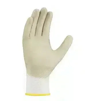Schutzhandschuh für Arbeit, Latex beschichtet, weiße Farbe, professionelle Hygiene