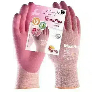 Rosa MaxiFlex Handschuhe Größe 9L, Arbeitsschutz, atmungsaktiv, für präzises Arbeiten