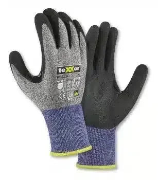 Arbeitshandschuhe mit Beschichtung, grau-schwarz, Schutz für Hand, professionelle Hygiene