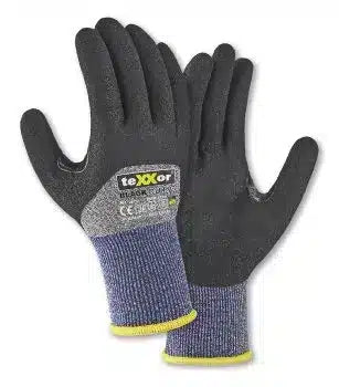 teXXor® Schnittschutz-Strickhandschuhe BLACK CUT® C 3/4 Beschichtung
