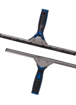 Professioneller Fensterwischer mit ergonomischem Griff für streifenfreie Glasreinigung