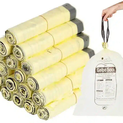 HDPE-Zugbandsäcke "Der Gelbe Sack"
