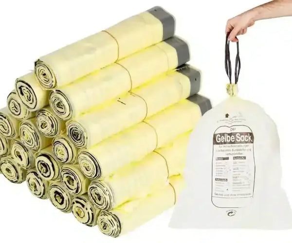 Gelber Sack 90 Liter HDPE | 13 Stück pro Rolle | SeniPax.de | Großhandel |  Hygieneartikel | Reinigungsmittel | Inkontinenzprodukte