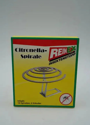 Reinex Citronella-Spirale Insektenstopp Verpackung, 10 Spiralen, Insektenschutz