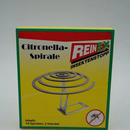REINEX INSEKTENSTOPP Citronella-Spirale, 10 Stück (zur Verwendung im Freien)