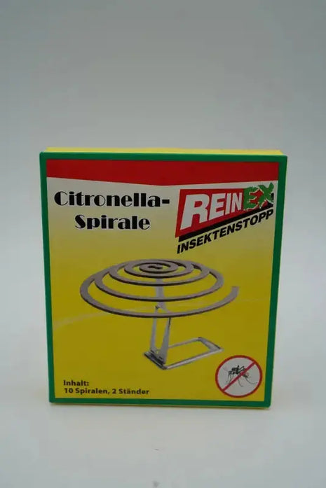 REINEX INSEKTENSTOPP Citronella-Spirale, 10 Stück (zur Verwendung im Freien)