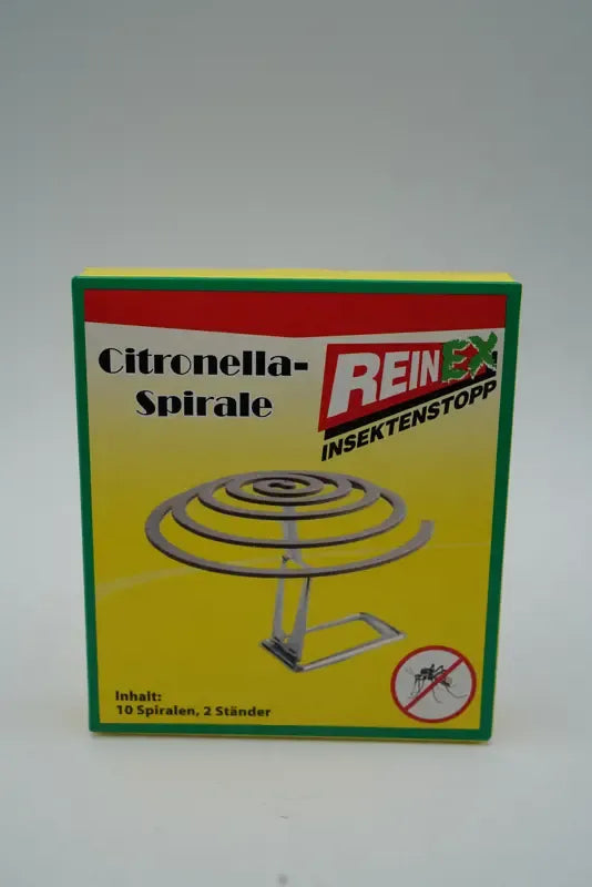 REINEX INSEKTENSTOPP Citronella-Spirale, 10 Stück (zur Verwendung im Freien)