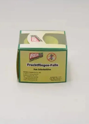Fruchtfliegen-Falle in grüner Verpackung, Hygieneschutz, Insektenbekämpfung, Produktfoto