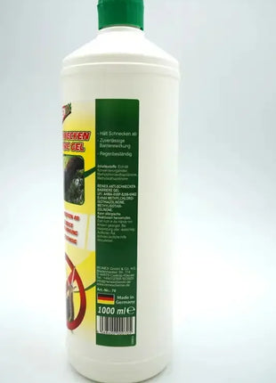 Flasche Renek Anti-Schnecken-Barriere Gel 1000 ml, grüner Deckel, deutschsprachiges Etikett