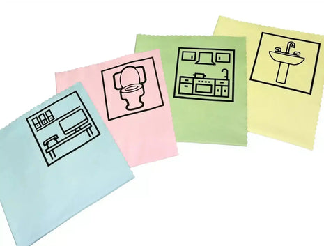 Microfaser-Hochglanztuch SUPERSONIC / Piktogramm