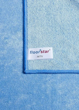 Mikrofaser Reinigungstuch blau, Nahaufnahme, hygienisch, für professionelle Sauberkeit