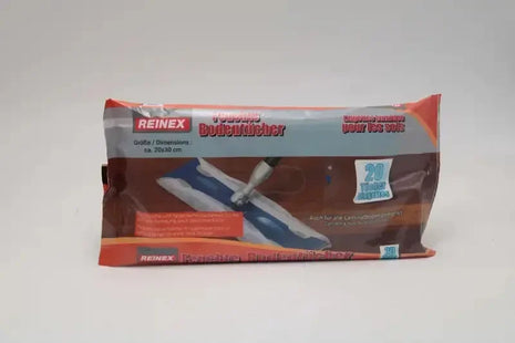 Reinex Feuchte Bodentücher, Reinigungstücher für Böden, 20 Stück, 20x30 cm
