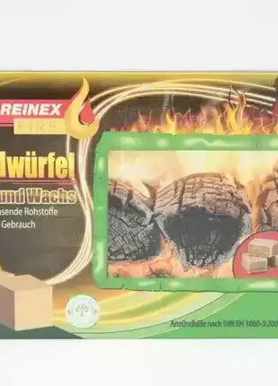 Anzündwürfel aus Holz und Wachs in Verpackung, sicher für Grill und Kamin, 32 Stück