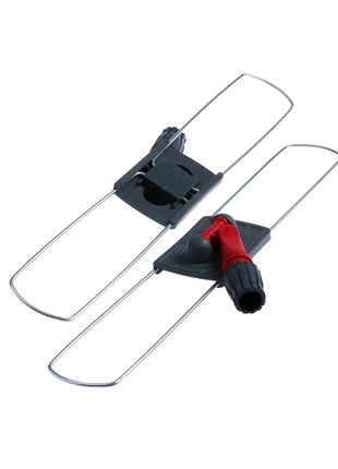 Draht-Moppklapphalter für professionelle Bodenreinigung, langlebig, hygienisch, rot-schwarz