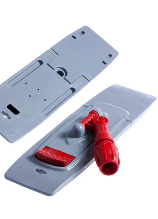 Grauer Wischmopp-Klapphalter mit rotem Gelenk, Reinigungszubehör für professionelle Hygiene