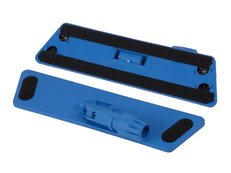 Blauer Kunststoff Wischmopp-Halter mit Klett, Reinigungszubehör, professionelle Hygiene