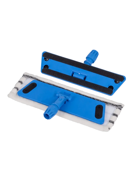 Blauer Bodenwischer mit Mikrofaserbezug, Reinigungszubehör für professionelle Hygiene