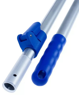 Teleskopstiel aus Aluminium mit blauem Griff, Reinigungszubehör für Hygiene und Sauberkeit