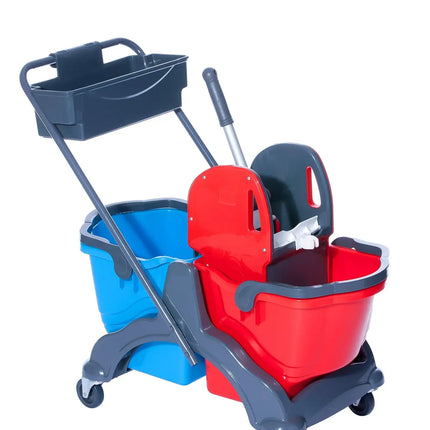 Doppelfahrwagen 17 l mit Deichsel, Wanne BASIC