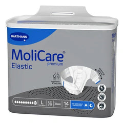 MoliCare Elastic Premium Inkontinenzhosen Größe L, 14 Stück – für Tag und Nacht, hautfreundlich und sicher