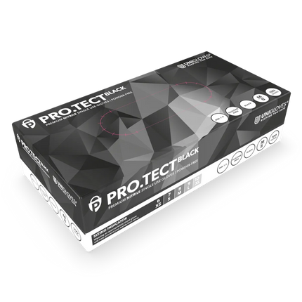 PRO.TECT BLACK HD Extrem robuste schwarze Nitrilhandschuhe