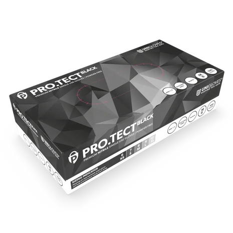 PRO.TECT BLACK HD Extrem robuste schwarze Nitrilhandschuhe