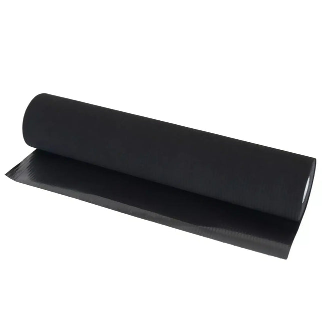 Liegenabdeckung, Papier / Polyethylen, schwarz, 3-lagig: 2 Lagen Papier / 1 Lage Polyethylen, schwarz, perforiert, Tuchbreite 60 cm, Tuchlänge 50 cm, Rollenlänge 40 m