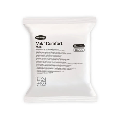 Vala Comfort Multi Mehrzwecktücher 30x32 cm, 50 Stück – pflegeleichte Reinigungstücher aus Vliesstoff