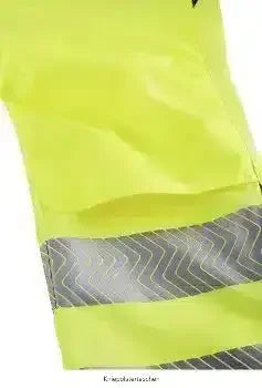 Warnschutzjacke in Neongelb mit reflektierenden Streifen, Arbeitsschutzbekleidung
