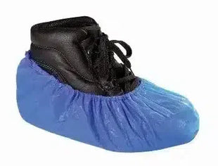 Einweg-Überziehschuh blau, Hygieneschutz für Schuhe, Medizinbereich, rutschfest