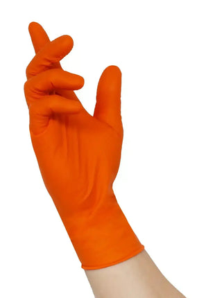 NITRAS TOUGH GRIP N | Nitrilhandschuhe mit Grip | orange | 50 Stück
