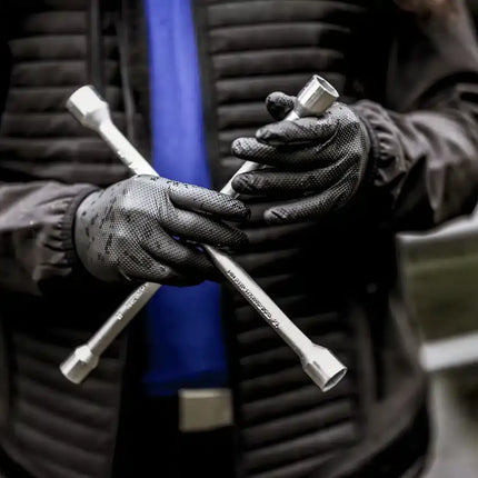 NITRAS TOUGH GRIP LIGHT, Nitril-Einmalhandschuhe, schwarz