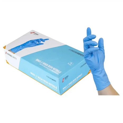 NITRAS HIGH RISK NITRILE Einmalhandschuhe in Blau