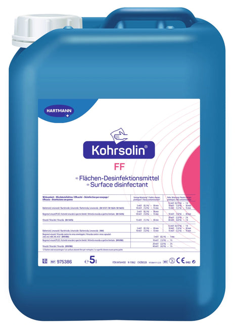 Kohrsolin FF Flächen-Desinfektionsmittel 5L Kanister für professionelle Desinfektion in Pflege & Medizin