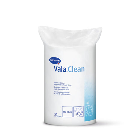 ValaClean Einmalhandtücher aus geprägtem AirLaid-Tissue, 175 Stück, 22x30 cm, ideal für Pflege und Hygiene