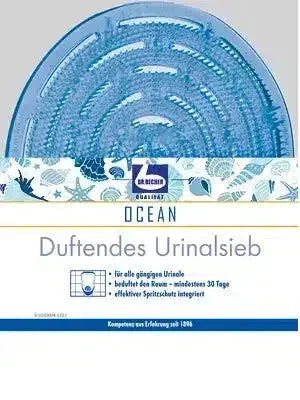 Blaues duftendes Urinalsieb Ocean für alle Urinaltypen, Geruchsschutz, Hygieneprodukt