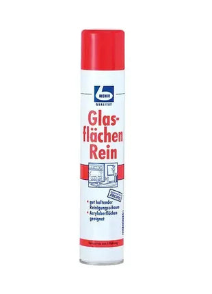 Becher Glasflächen Rein Reinigungsschaum Spray für Glas- und Acrylflächen, weiß-rote Dose