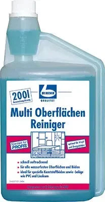Multi Oberflächen Reiniger Flasche, 2 Liter, professioneller Oberflächenreiniger für hygienische Sauberkeit