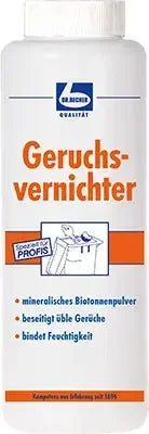 Weiße Dose Geruchsvernichter mit mineralischem Biotonenpulver gegen unangenehme Gerüche