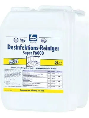 5L Kanister Desinfektions-Reiniger Super F6000 für professionelle Flächendesinfektion