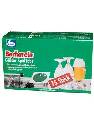 Becherein Gläser SpülTabs Packung, 75 Stück, Geschirrspültabs für Gläserreinigung