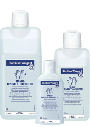 Sterillium Virugard Händedesinfektionsmittel in 1000ml, 500ml und 100ml Flaschen, Desinfektion