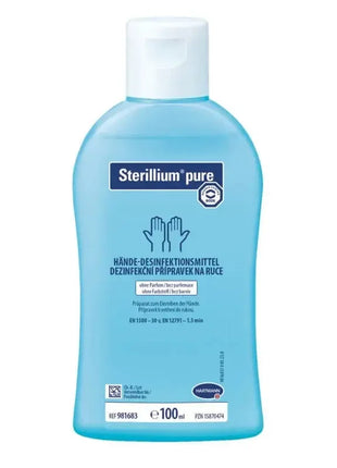 Sterillium pure Hände-Desinfektionsmittel 100ml, blaue Flasche, keimreduzierend, ohne Duftstoffe
