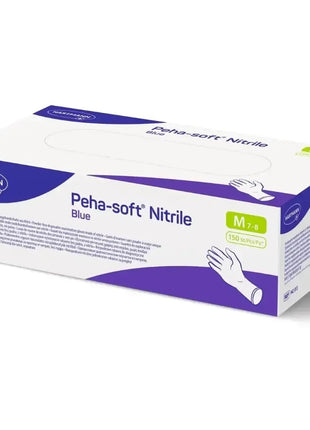 Peha-soft Nitril Handschuhe blau, Größe M, 150 Stück, Einmalhandschuhe medizinisch