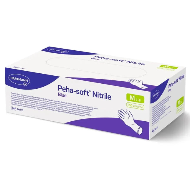 Hartmann Peha-soft nitrile blue powderfree Untersuchungshandschuhe latexfrei 150 S
